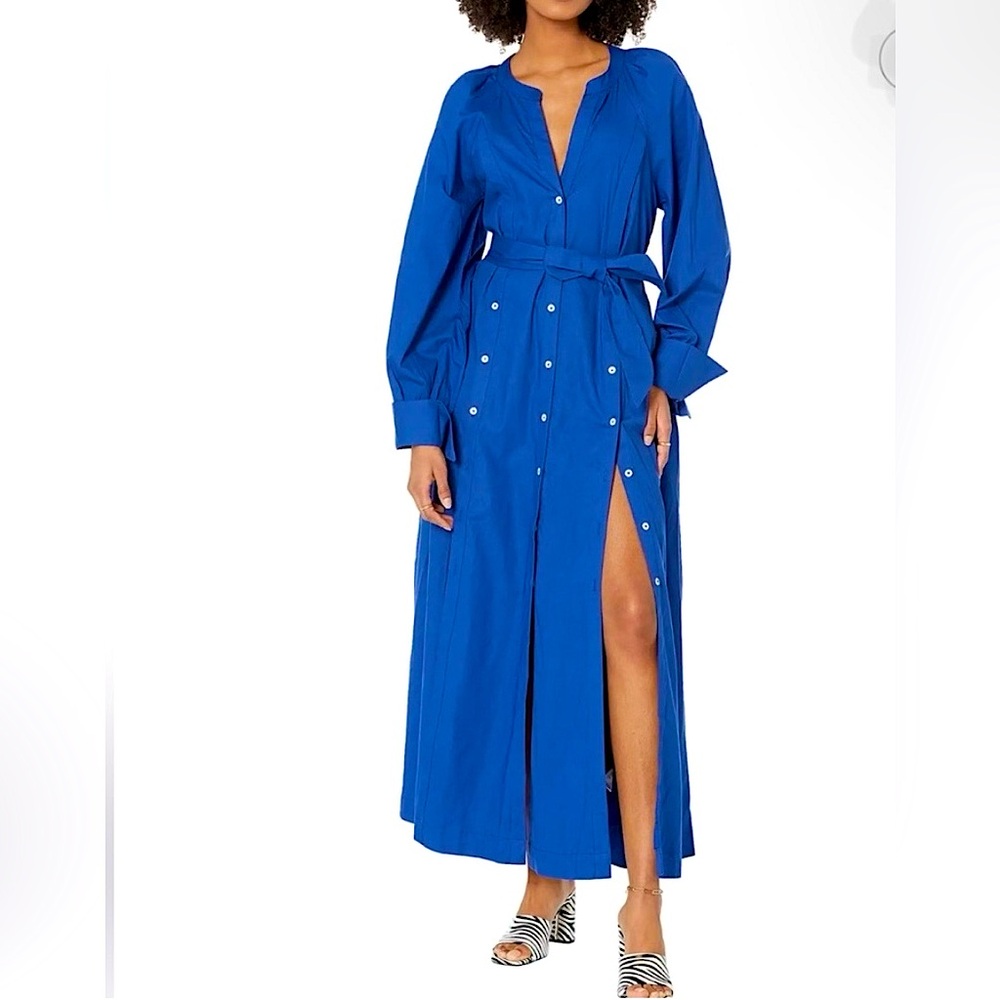 Elegant Blue Maxi Dress - Picture 9 of 16